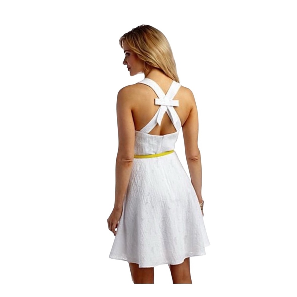 NWOT Sandra Darren 8 White Lace women's dress